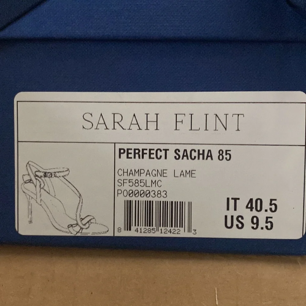 Sarah Flint Perfect Sacha 85 in Champagne Lame - Picture 14 of 14